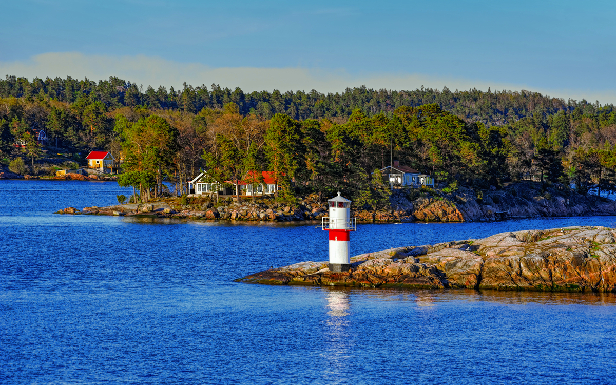 Navigationsmarkierungen im Stockholmer Schärengarten, Schweden