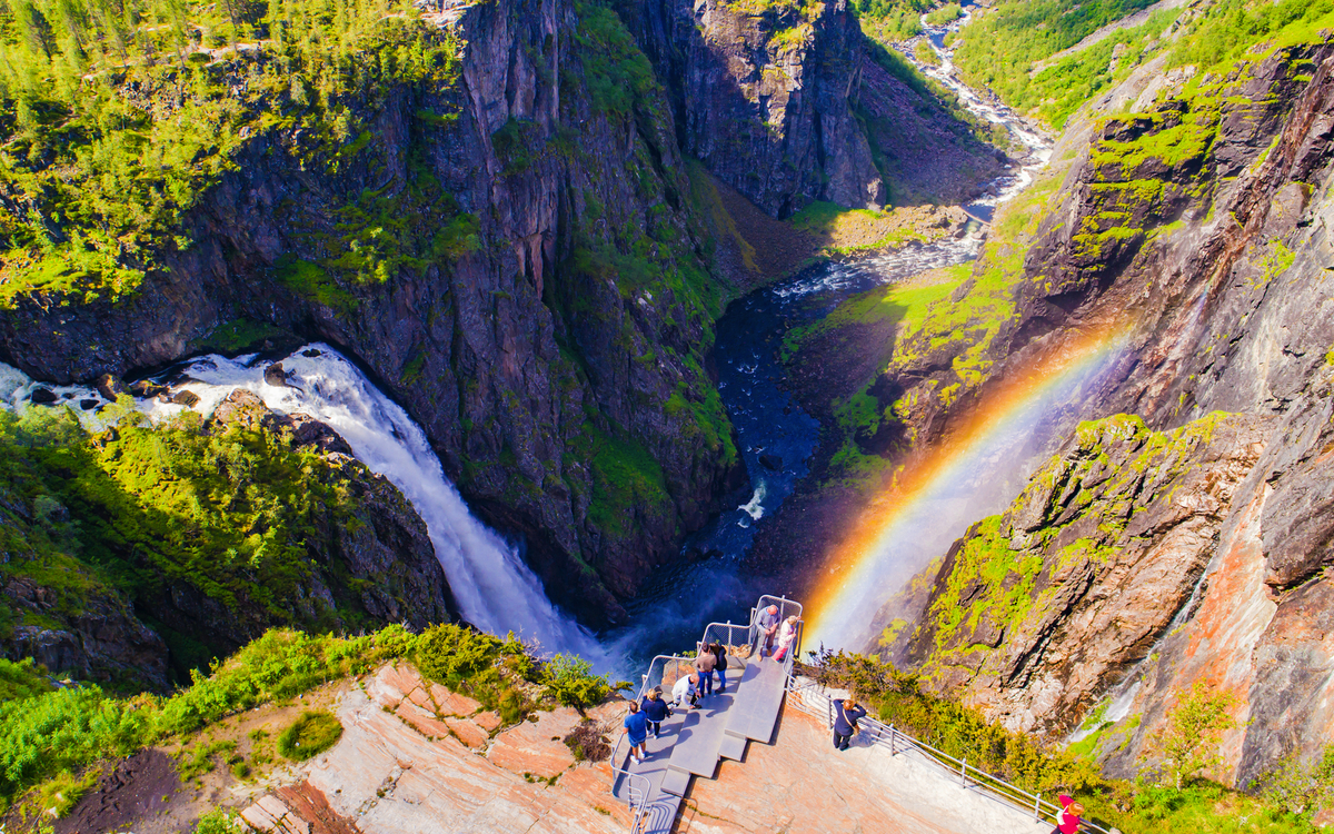 Vøringsfossen Wasserfall am Westrand der Hardangervidda in Eidfjord
