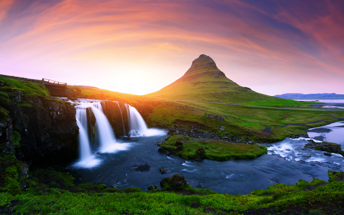 Berg Kirkjufell auf island