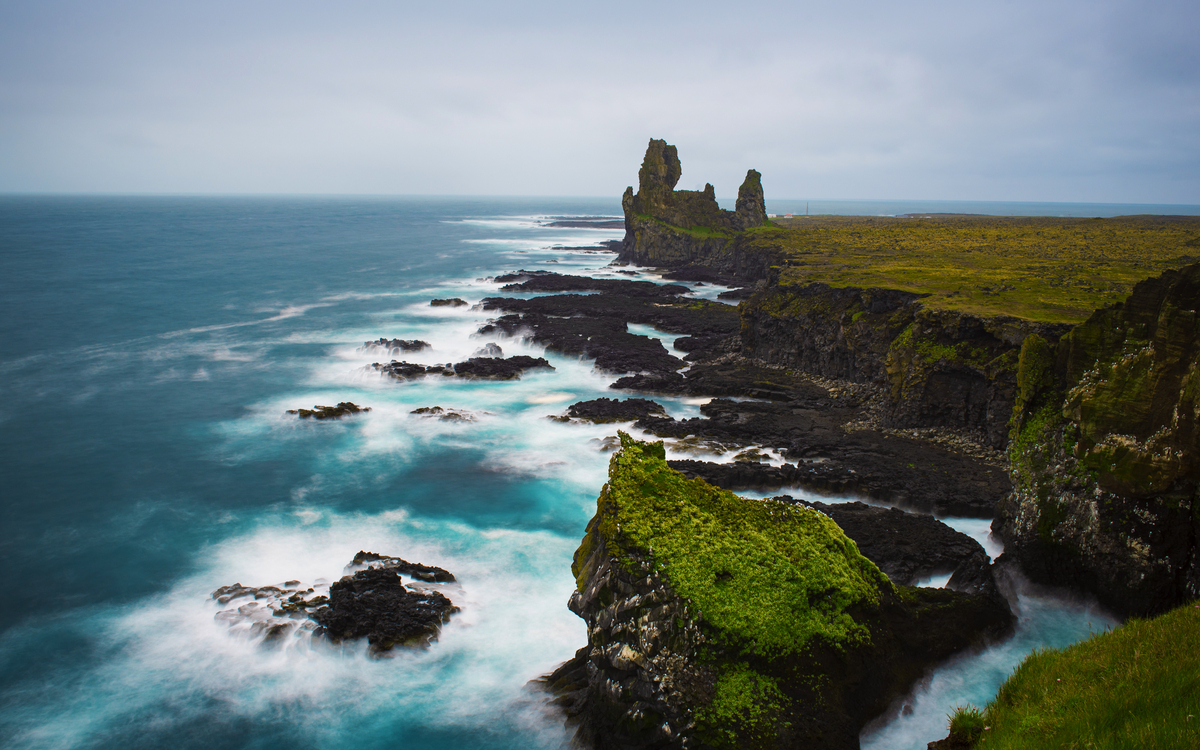 Halbinsel Snæfellsnes westlich des Borgarfjörður in Westisland