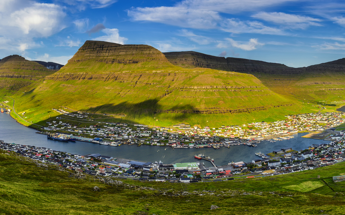 Klaksvik auf den Färöern, Dänemark