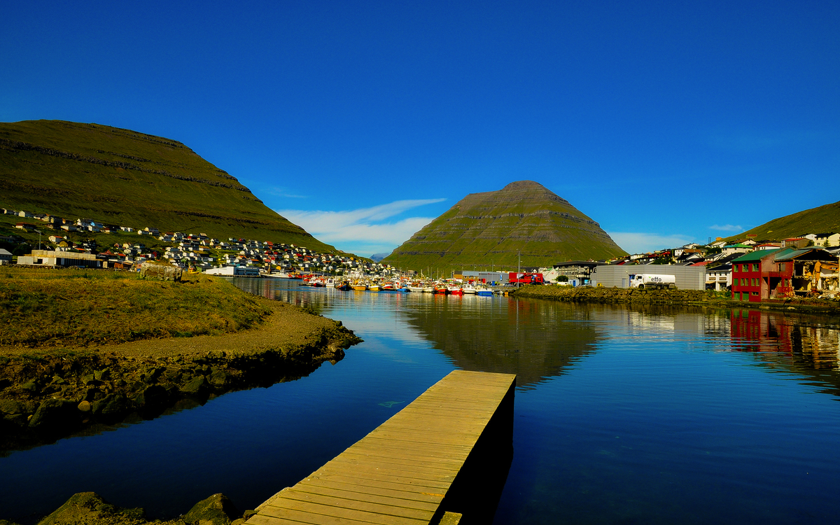 Klaksvik auf den Färöern, Dänemark