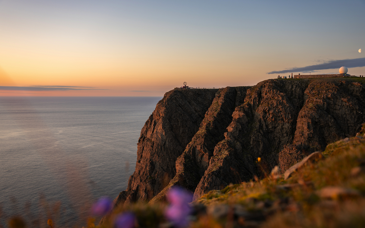 Mitternachtssonne am Nordkap