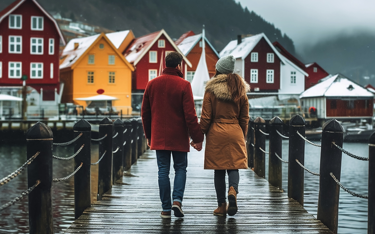 Urlauber in Norwegen
