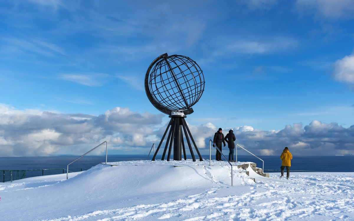 Nordkap im Winter