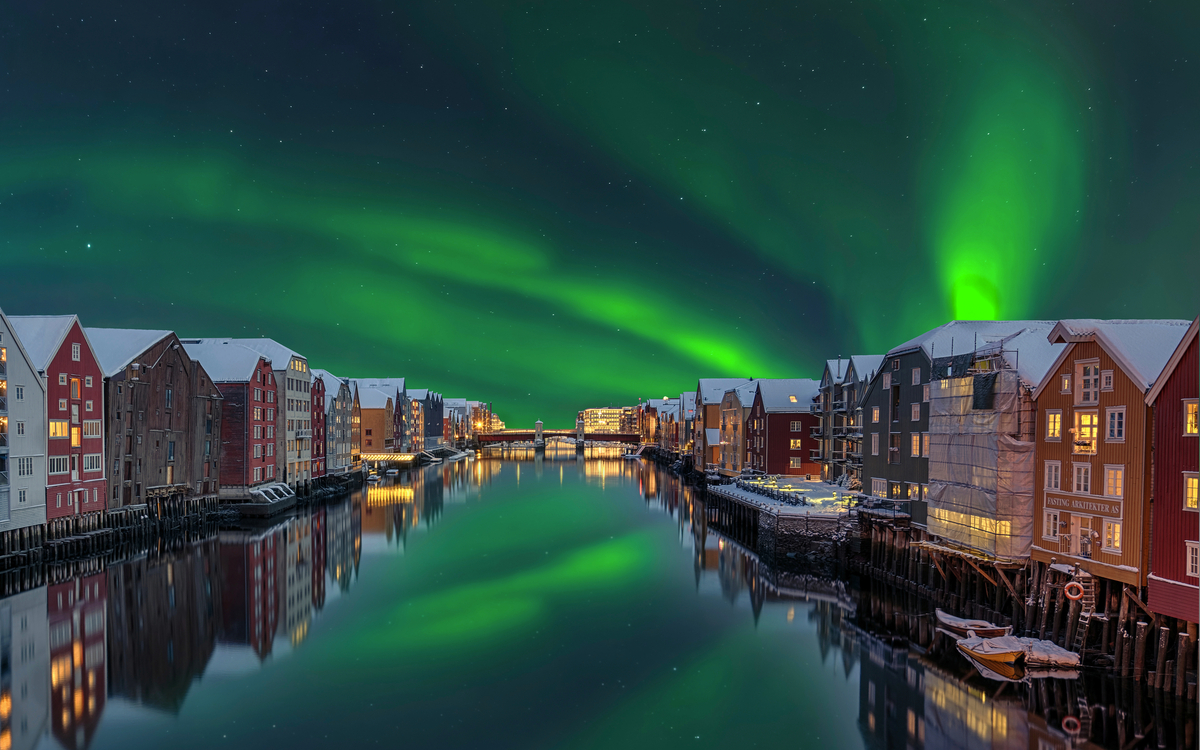 Trondheim im Winter