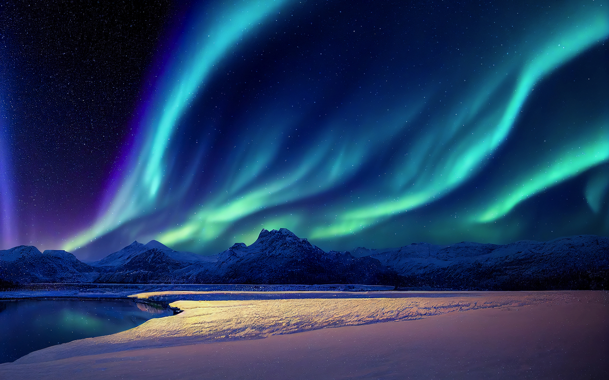 Aurora Borealis in Norwegen